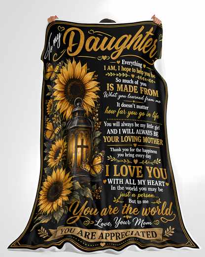 Special Gift For Your Daughter Blanket - From Mom (SKU2608-211)