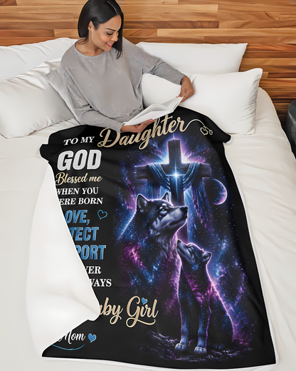 Special Gift For Your Daughter Blanket - From Mom (SKU2608-370)