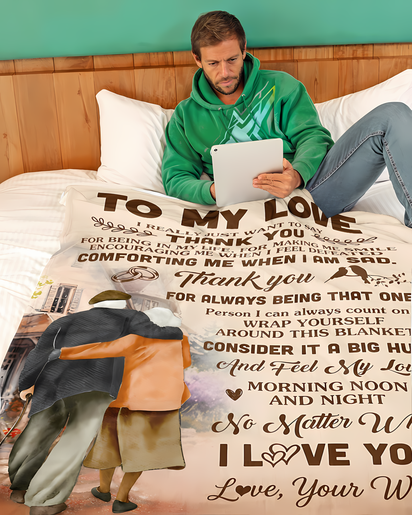 Special Gift For Your Husband Blanket - From Wife (SKU2606-284)