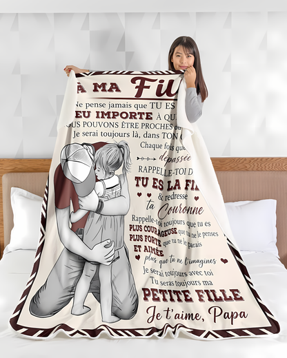Couverture Cadeau Spécial Pour Votre Fille - De la part de Papa (SKU2606-190)