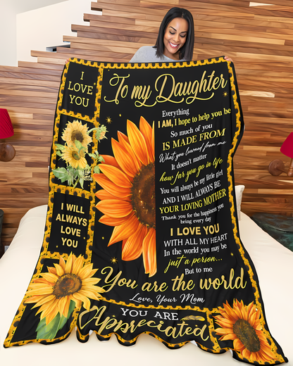 Special Gift For Your Daughter Blanket - From Mom (SKU2606-266)