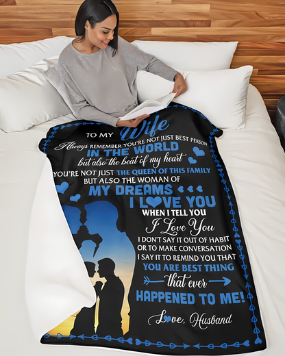 Special Gift For Your Wife Blanket - From Husband (SKU2606-276)