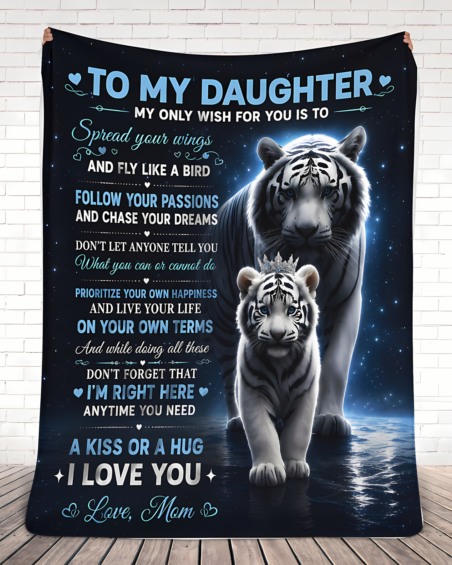 Special Gift For Your Daughter Blanket - From Mom (SKU2606-90)