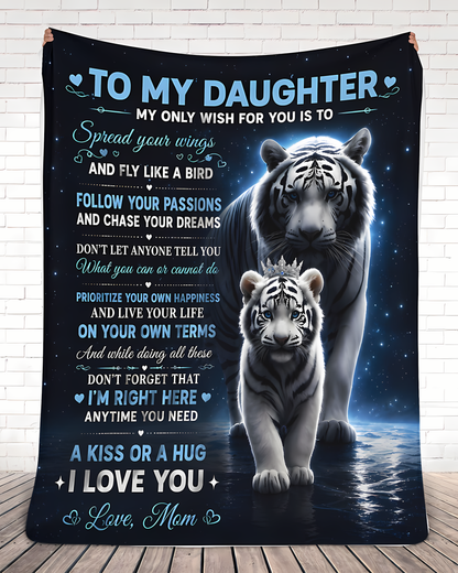 Special Gift For Your Daughter Blanket - From Mom (SKU2606-90)