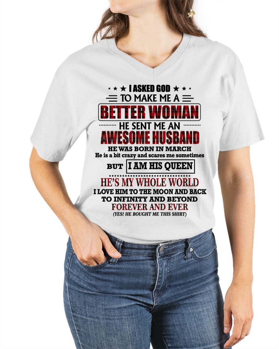 MARCH - GOD SENT ME AN AWESOME HUSBAND - GIFT FROM HUSBAND - SNOW03 (SKU12-321-03)