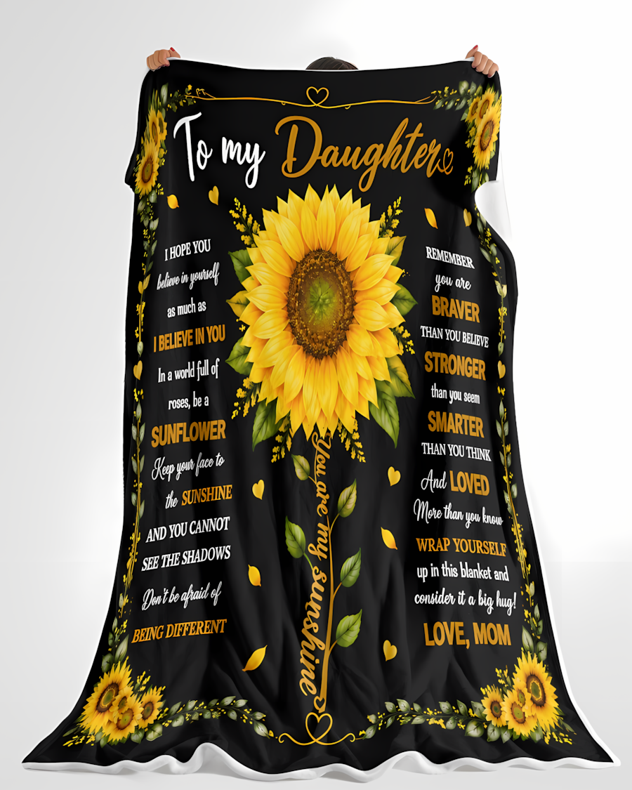Special Gift For Your Daughter Blanket - From Mom (SKU2608-256)