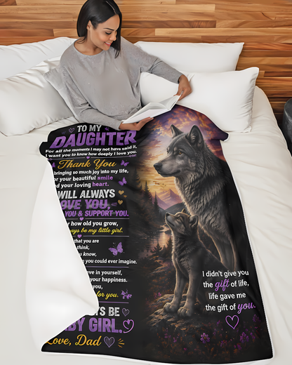 Special Gift For Your Daughter Blanket - From Dad (SKU2608-397)