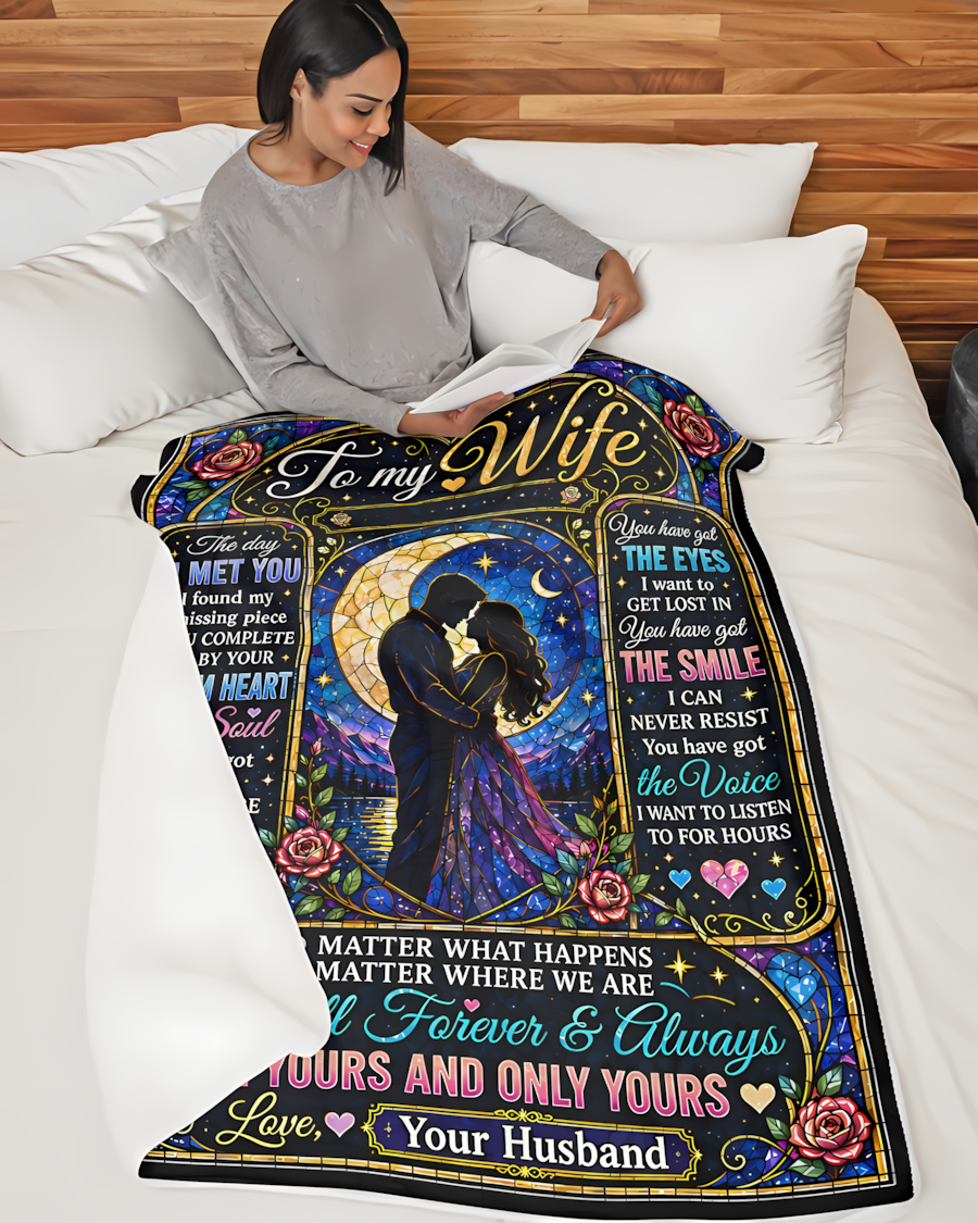 BLANKET FOR WIFE – COMFORT & WARMTH GIFT FROM HUSBAND- SNOW00 (SKU2609-189)