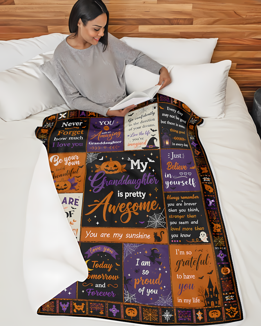 Special Gift For Your Granddaughter Blanket - From Grandma (SKU2607-264)