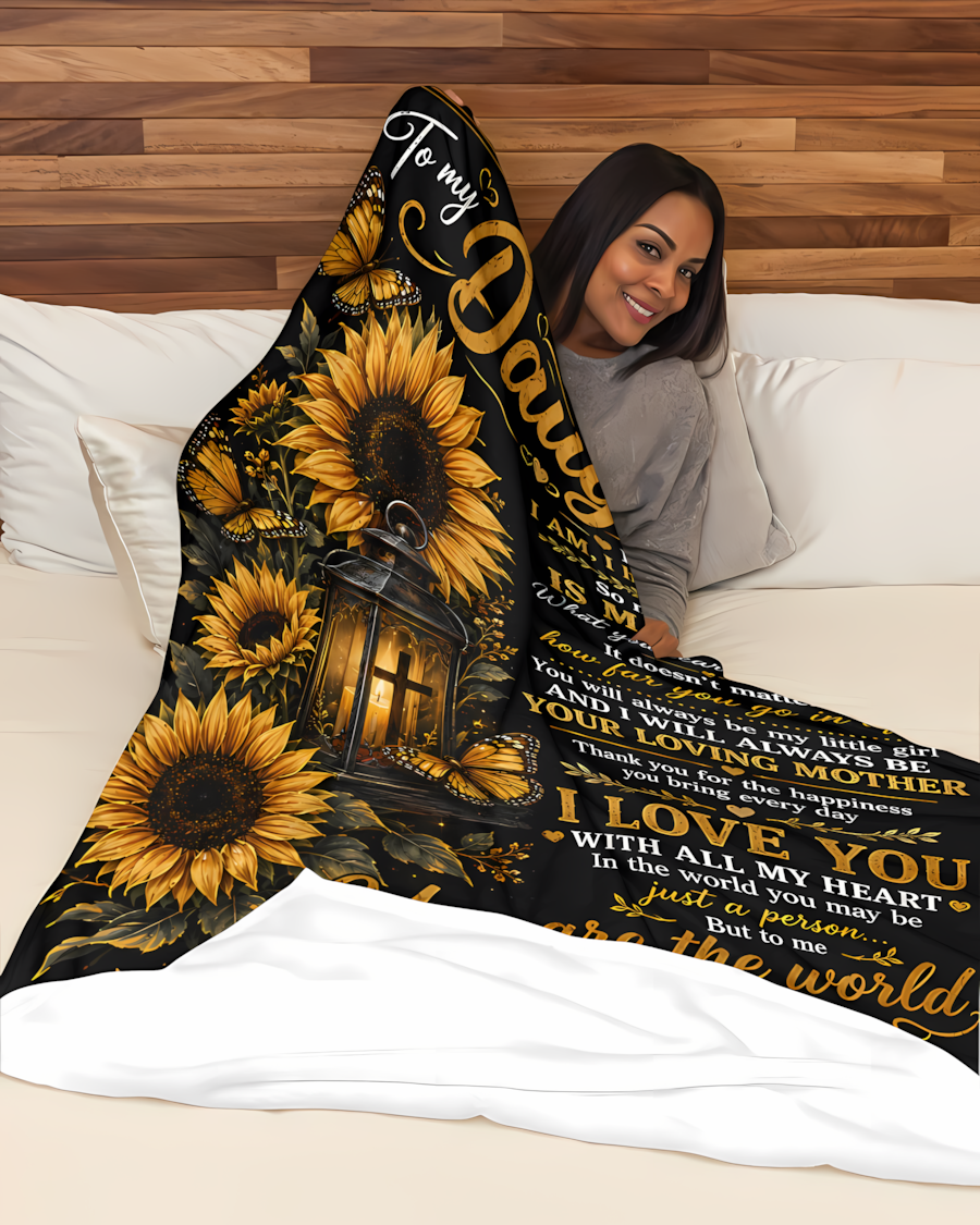 Special Gift For Your Daughter Blanket - From Mom (SKU2608-211)