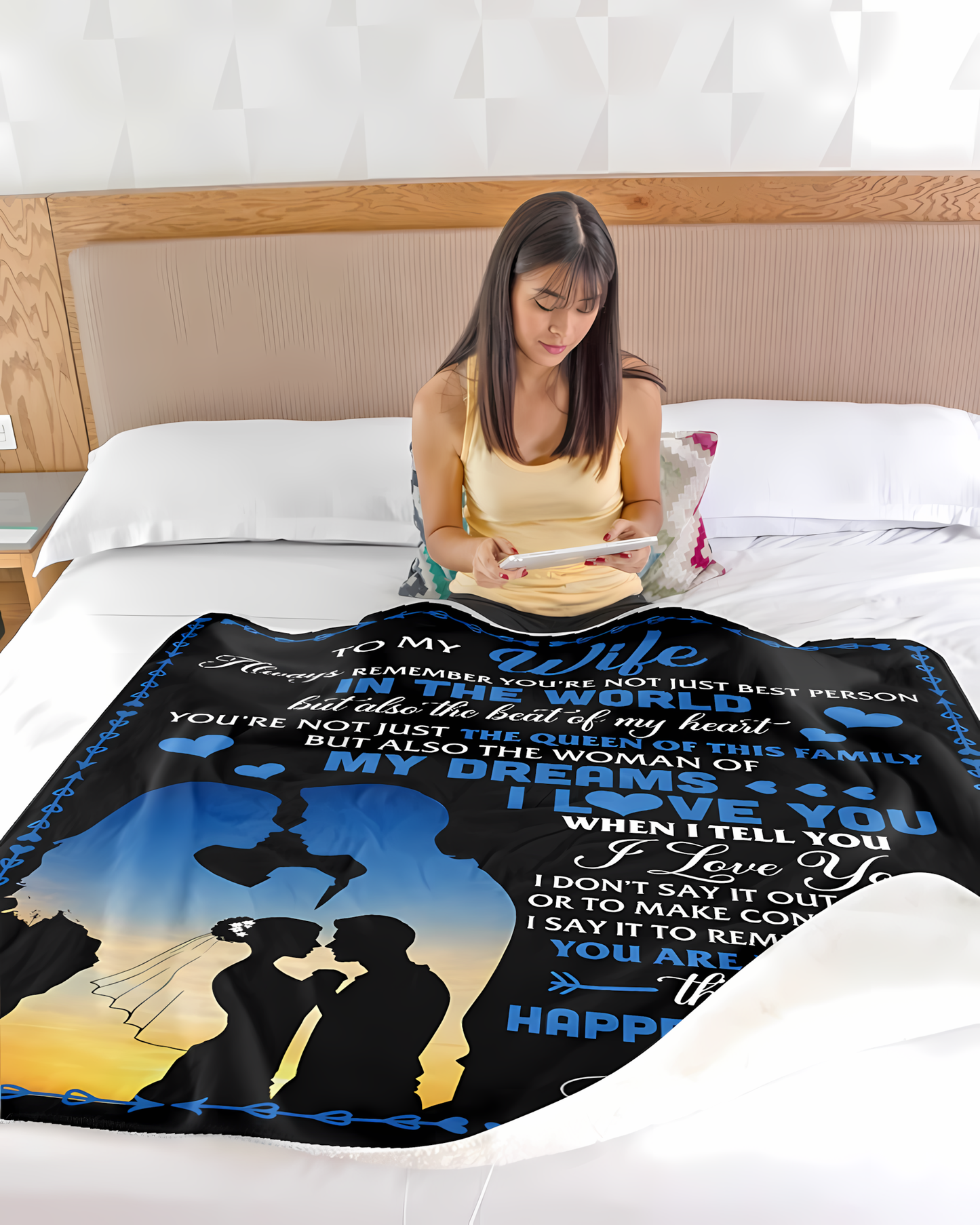 Special Gift For Your Wife Blanket - From Husband (SKU2606-276)