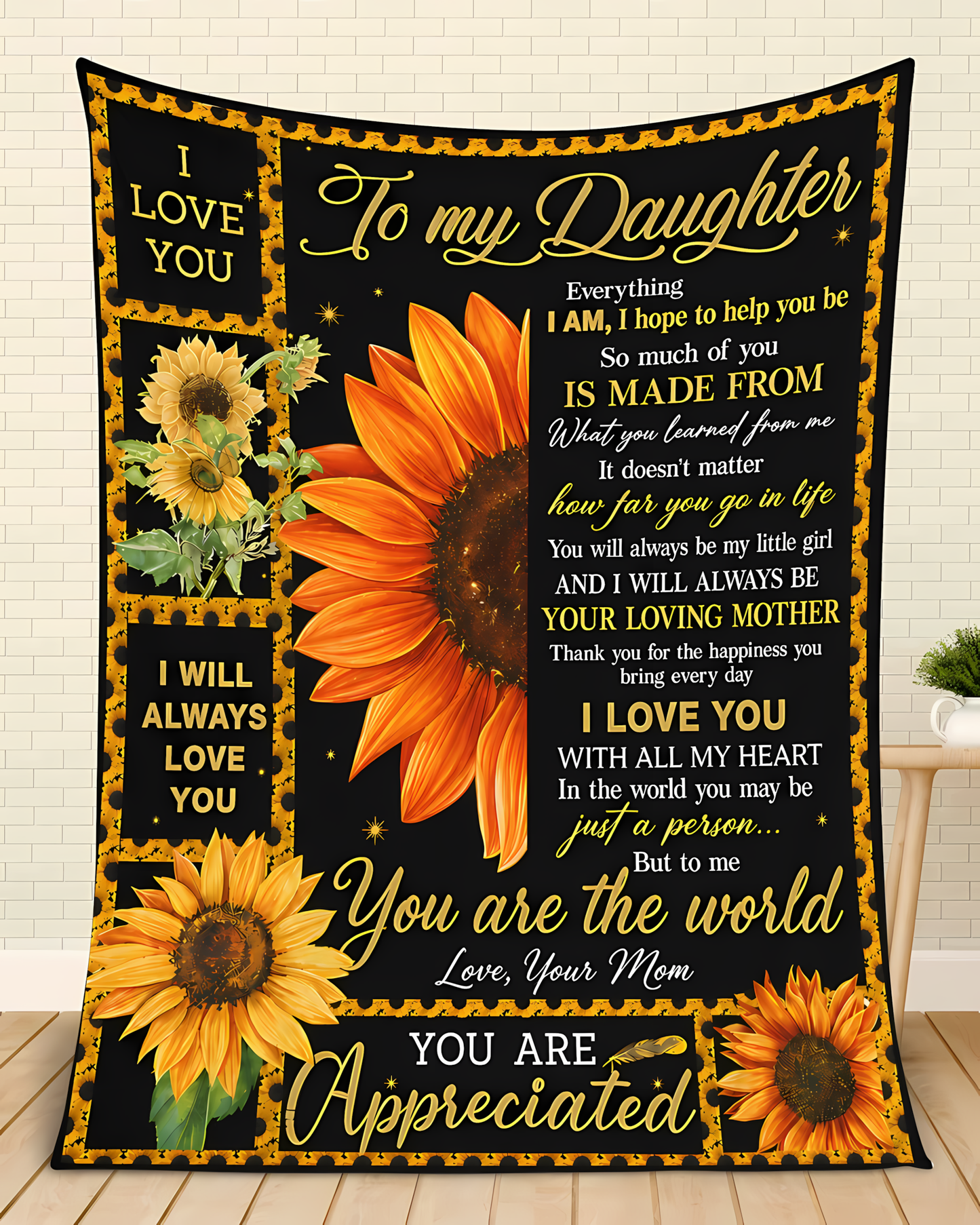 Special Gift For Your Daughter Blanket - From Mom (SKU2606-266)