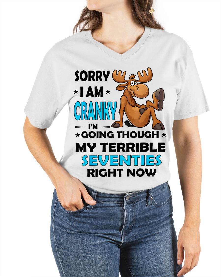 SORRY I AM CRANKY - BIRTHDAY SHIRT FOR WOMEN - SNOW00 (SKU12-249)