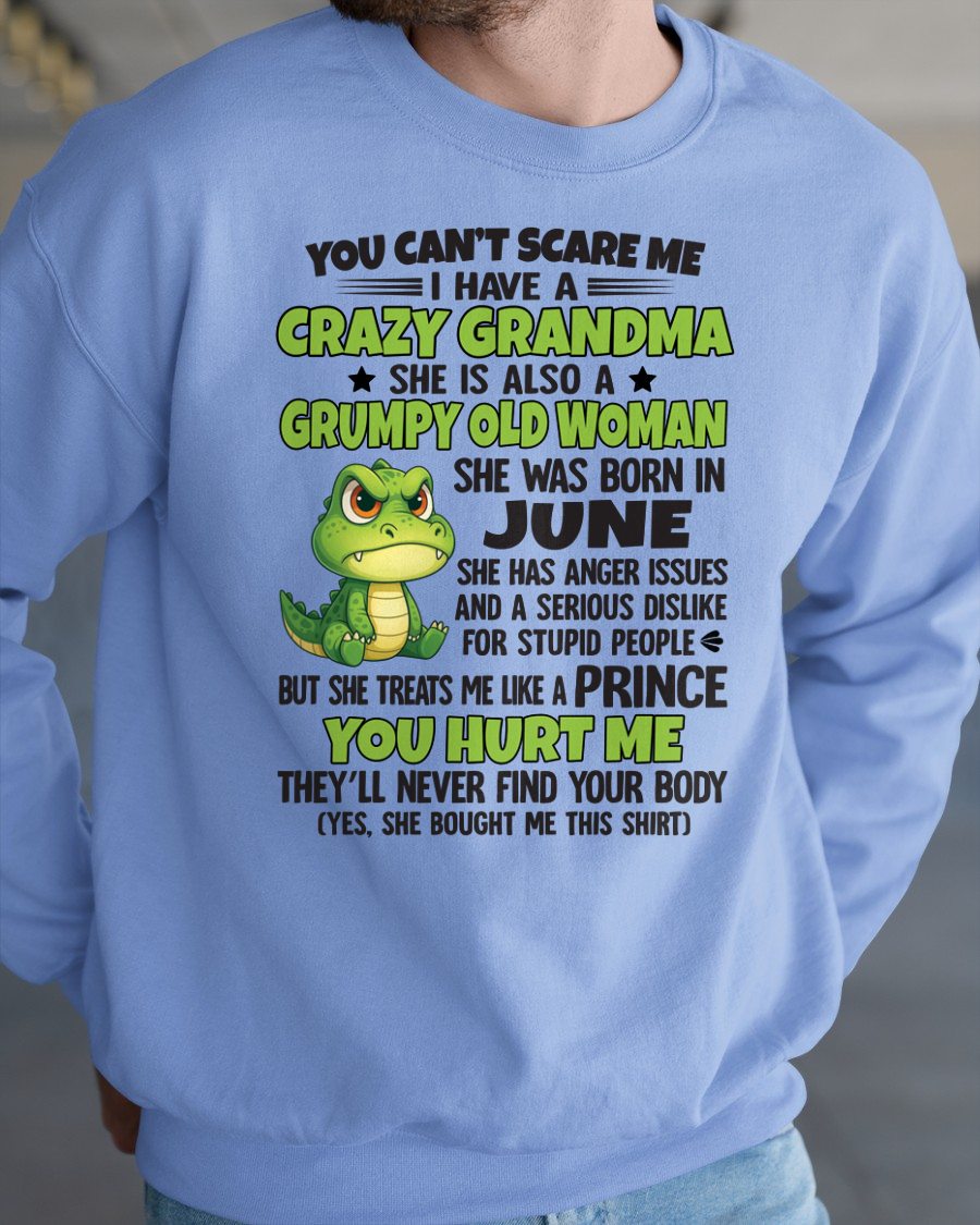 JUNE - YOU CAN'T SCARE ME - FOR GRANDSON - GIFT FROM GRANDMA - snow06 (SKU09-85-06)