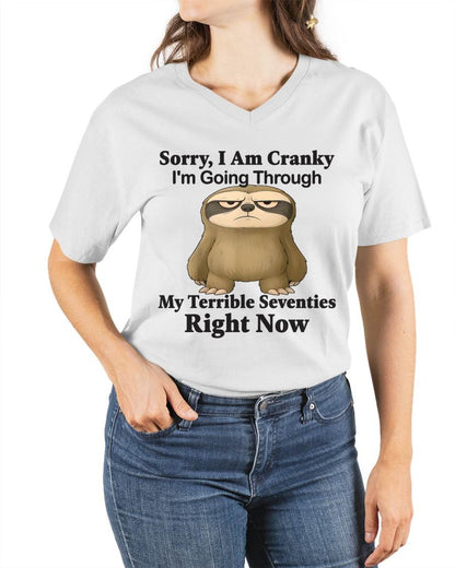 SORRY I AM CRANKY - BIRTHDAY SHIRT FOR WOMEN - SNOW00 (SKU12-226)