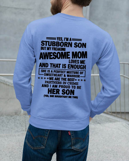 WE ARE THE BEST PARTNERS IN CRIME - GIFT SHIRT FROM MOM TO SON - SNOW00 (SKU2603-189-00)