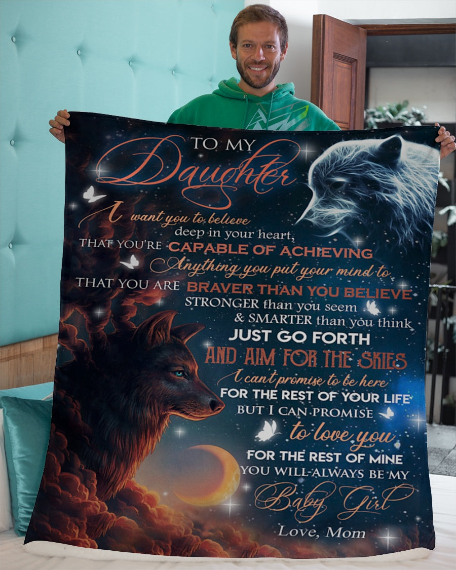 Special Gift For Your Daughter Blanket - From Mom