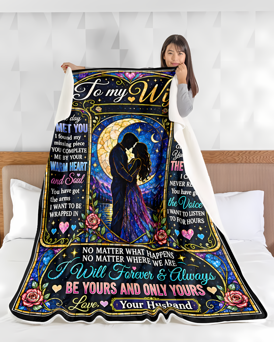 BLANKET FOR WIFE – COMFORT & WARMTH GIFT FROM HUSBAND- SNOW00 (SKU2609-189)