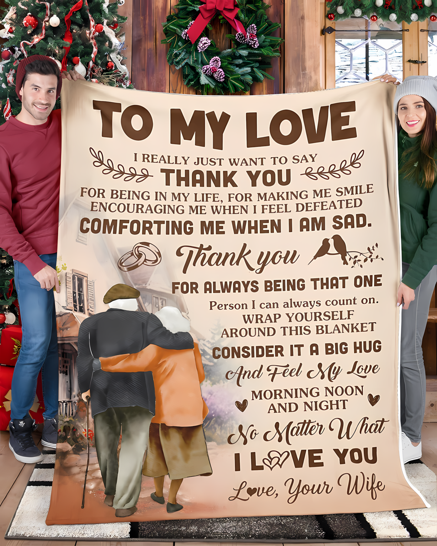 Special Gift For Your Husband Blanket - From Wife (SKU2606-284)