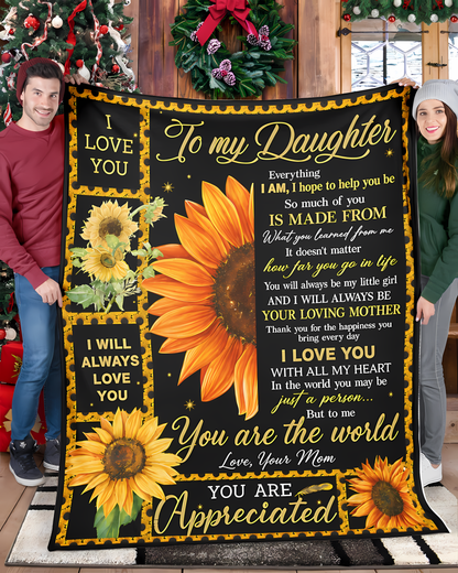 Special Gift For Your Daughter Blanket - From Mom (SKU2606-266)