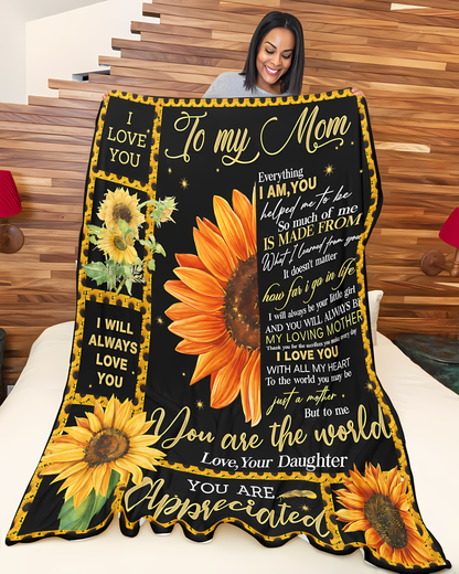 Special Gift For Your Mom Blanket - From Daughter (SKU2606-253)