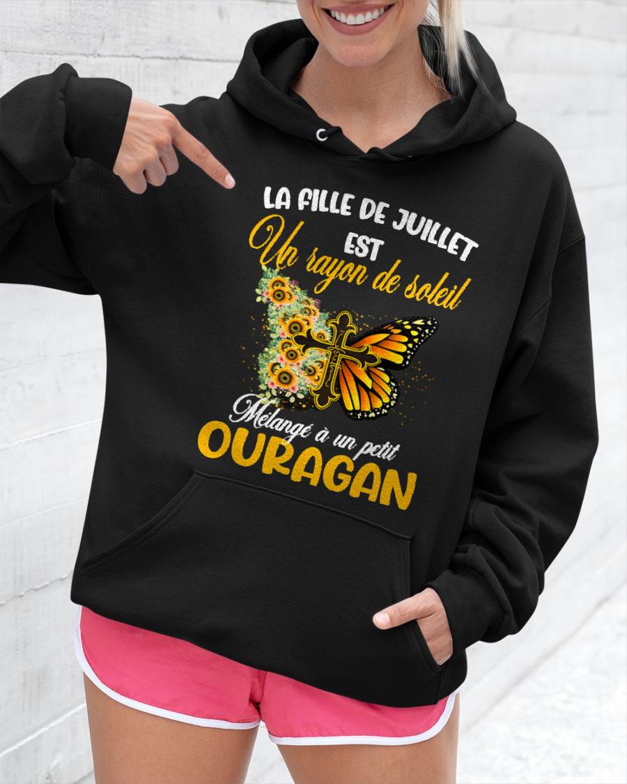 JUILLET SHIRT Un rayon de soleil Mélangé à un petit OURAGAN - SNOW07 (SKU2603-153-07)