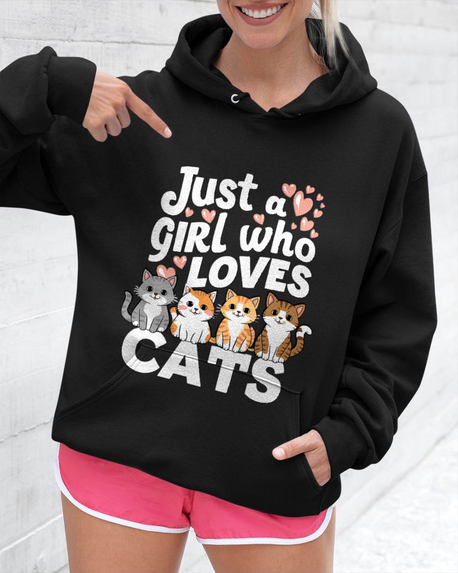 Cat Lover Just A Girl Who Loves Cats T-Shirt