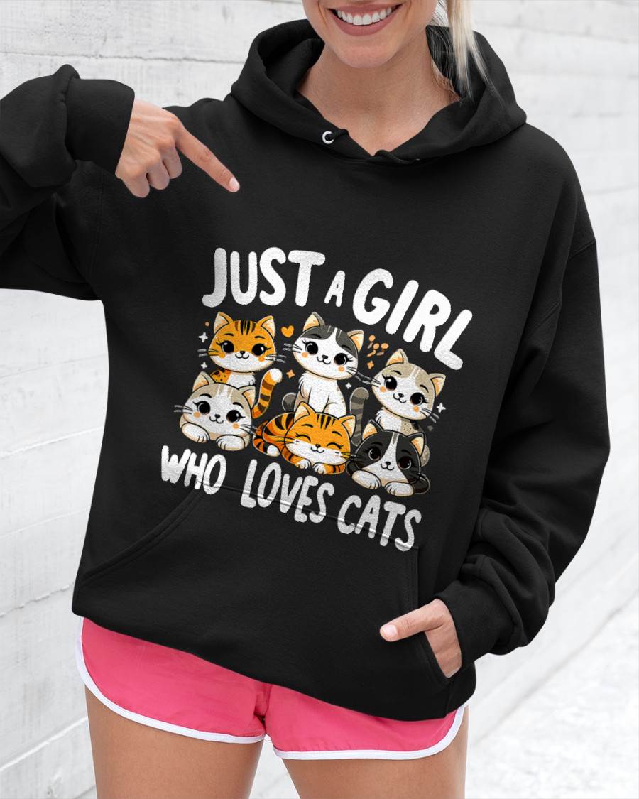 Cats Lover Just A Girl Who Loves Cat T-Shirt