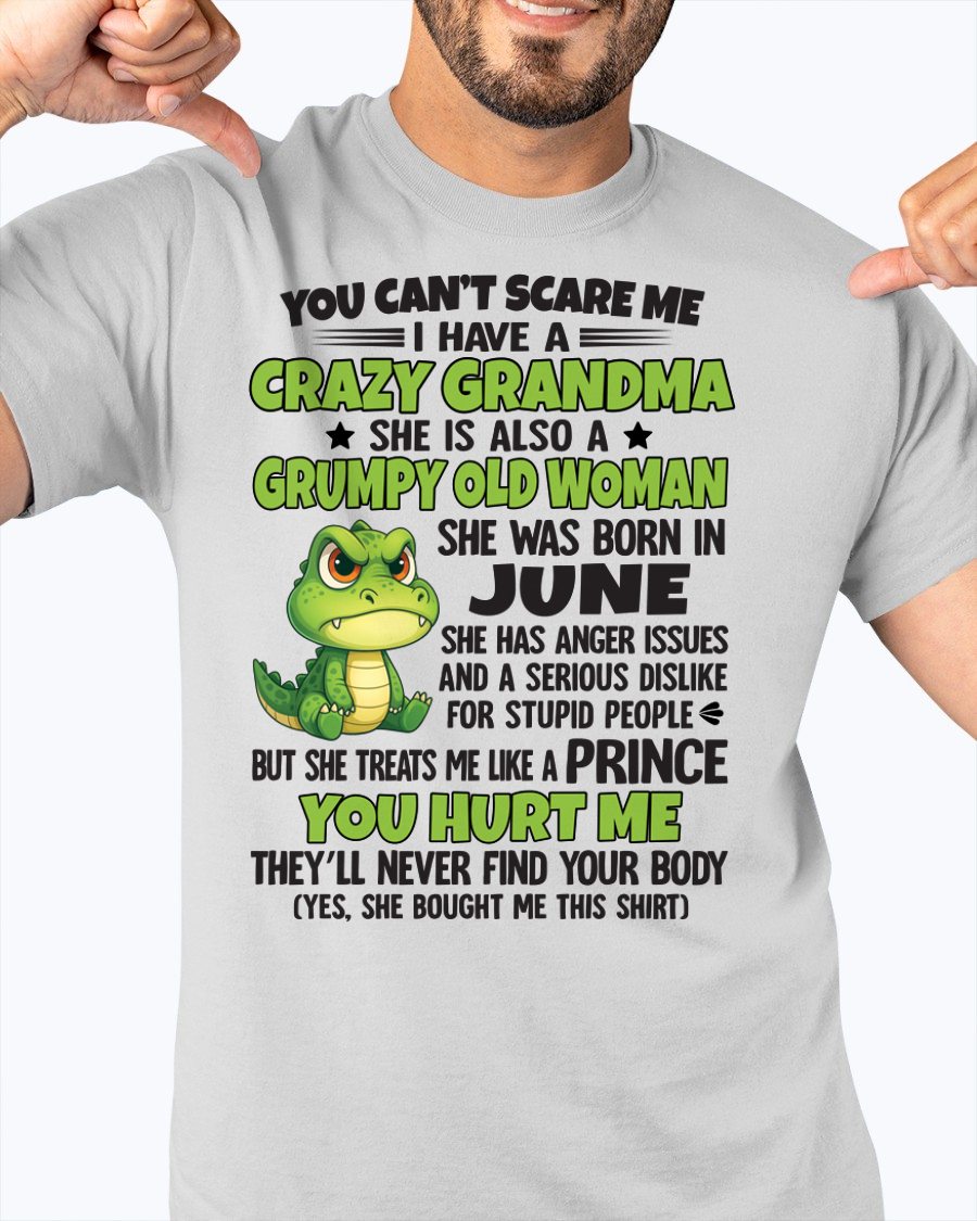 JUNE - YOU CAN'T SCARE ME - FOR GRANDSON - GIFT FROM GRANDMA - snow06 (SKU09-85-06)