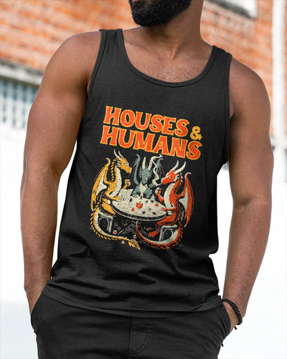 Gaming Houses Humans Funny RPG Parody Gamer Kids T-Shirt