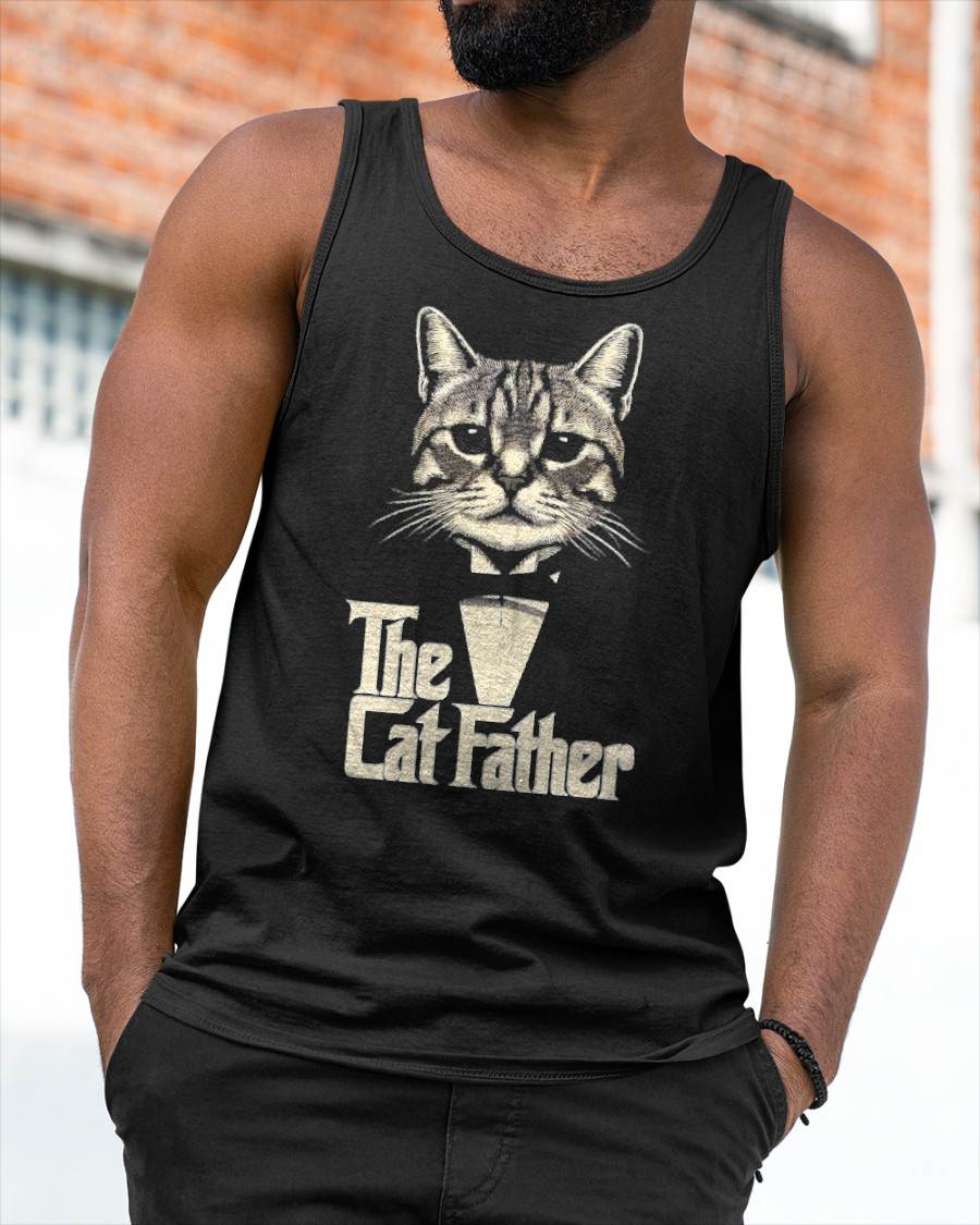 Cat Lover Gifts Funny The CatFather Mens Cat Dad T-Shirt
