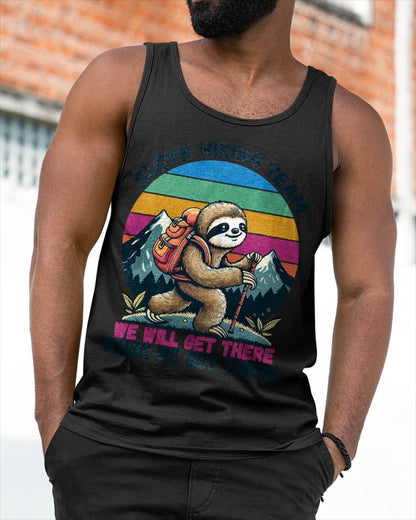 Sloth Hiking Team Hiking Gifts Men Women Kids Funny Sloth T-Shirt