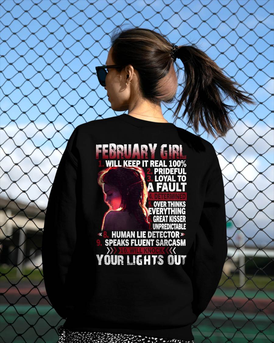 FEBRUARY, FEBRUARY GIRL WILL KNOCK YOUR LIGHTS OUT – SNOW FEMALE02 (SKU2602-52-02)