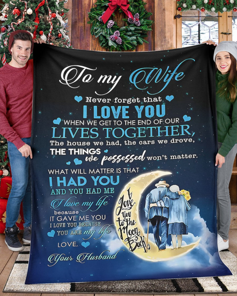 Special Gift For Your Wife Blanket - From Husband (SKU-CHAU-B10)