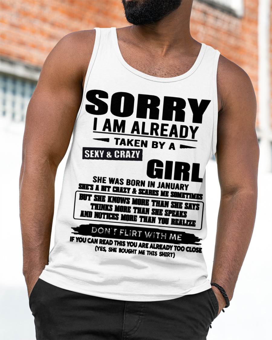 JANUARY, SORRY I AM ALREADY TAKEN BY A SEXY & CRAZY GIRL – SNOW MALE01 (SKU26T-01163-01)