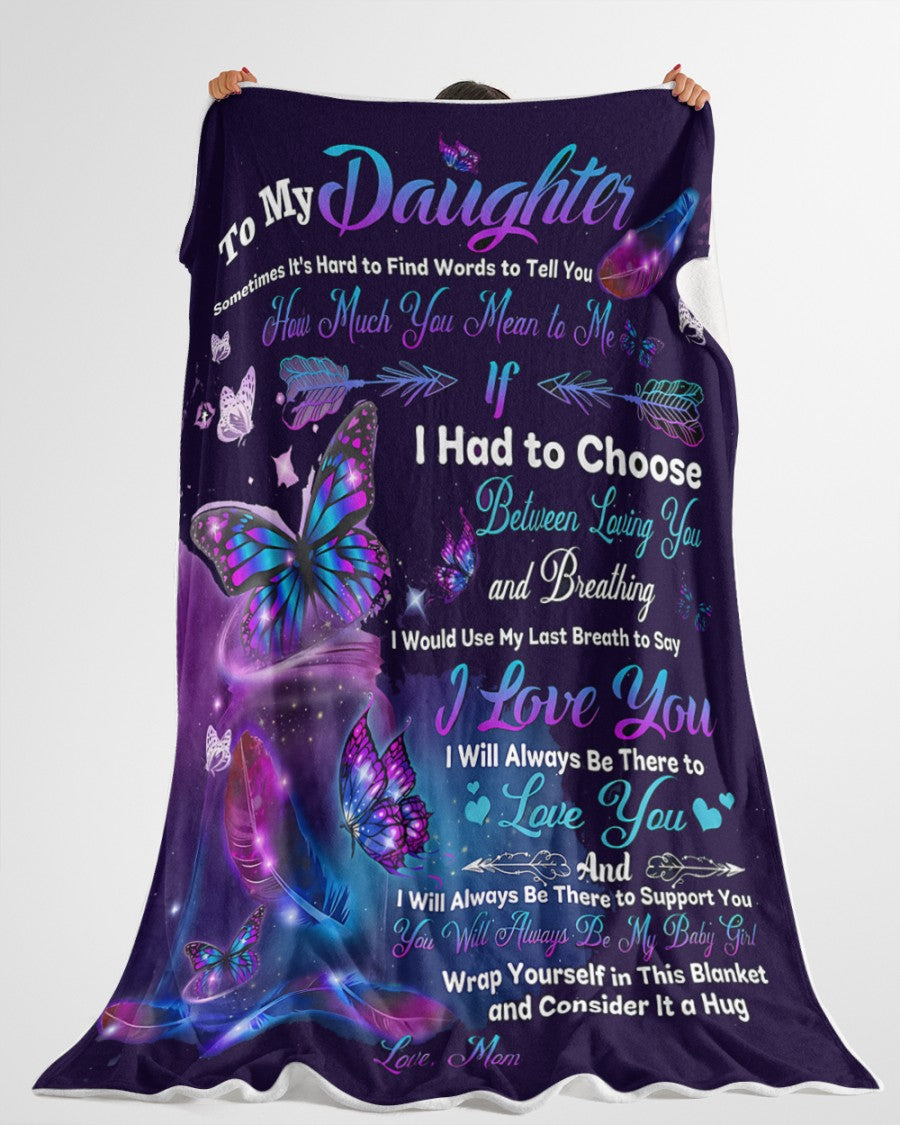 Special Gift For Your Daughter Blanket - From Mom - TLEE00 (SKUB-TLEE)