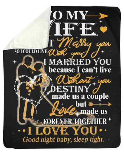 Special Gift For Your Wife Blanket - From Husband