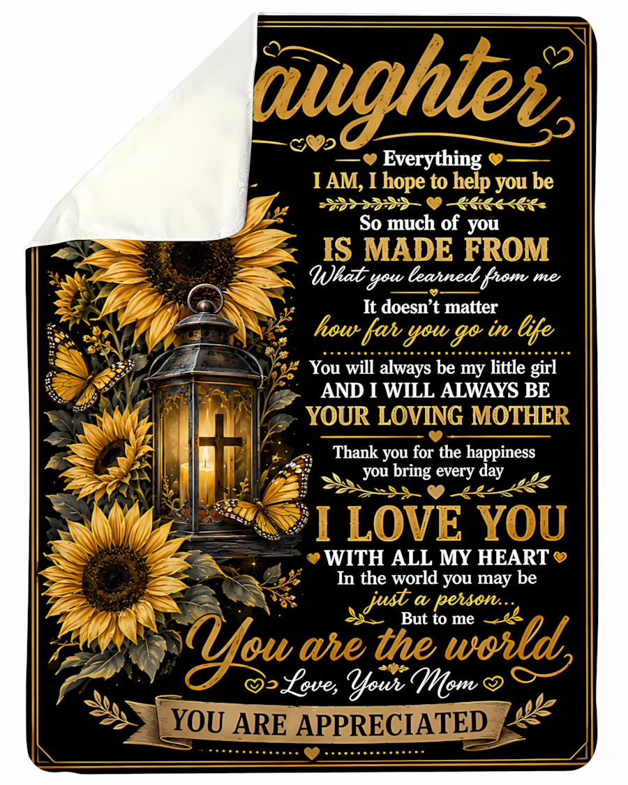 Special Gift For Your Daughter Blanket - From Mom (SKU2608-211)