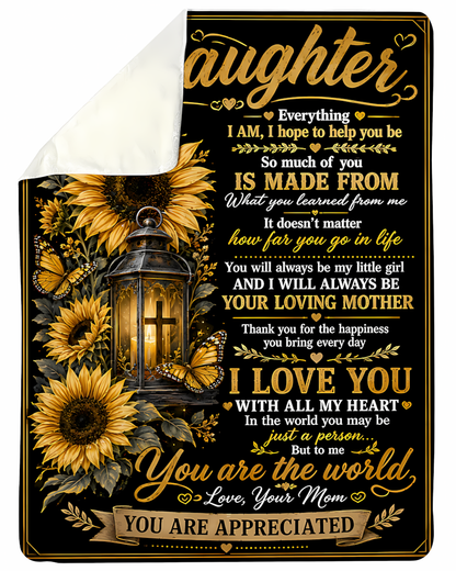 Special Gift For Your Daughter Blanket - From Mom (SKU2608-211)