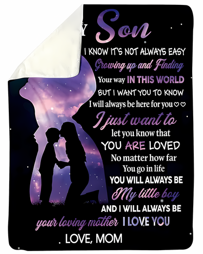 Special Gift For Your Son Blanket - From Mom (SKU2604-137)