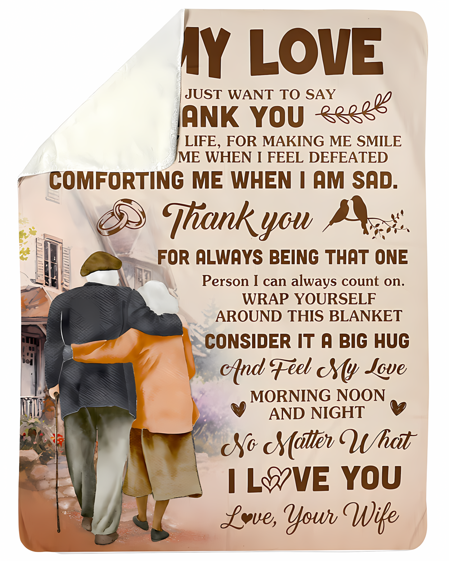 Special Gift For Your Husband Blanket - From Wife (SKU2606-284)
