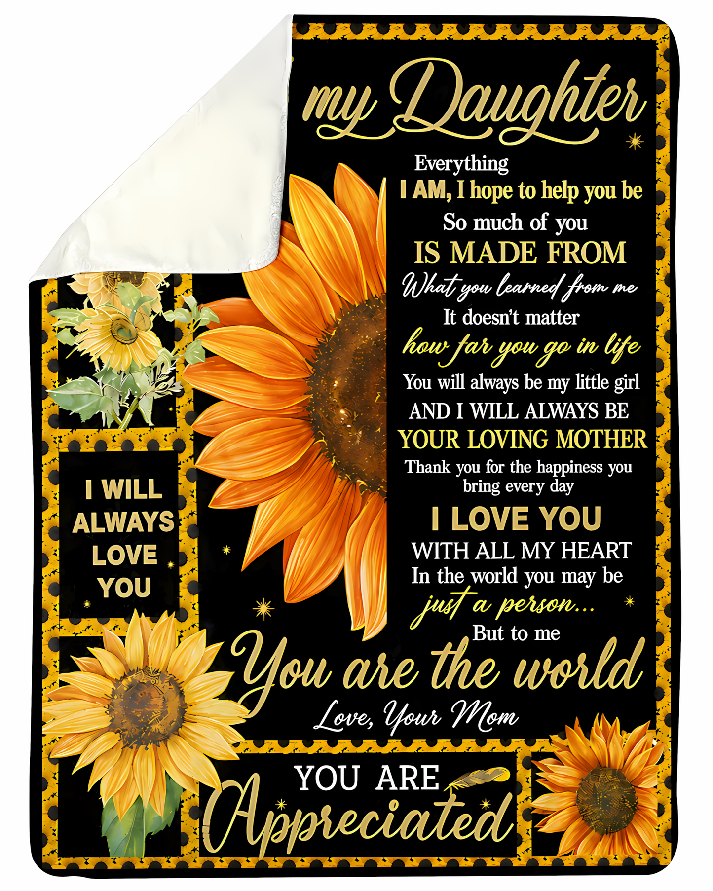 Special Gift For Your Daughter Blanket - From Mom (SKU2606-266)