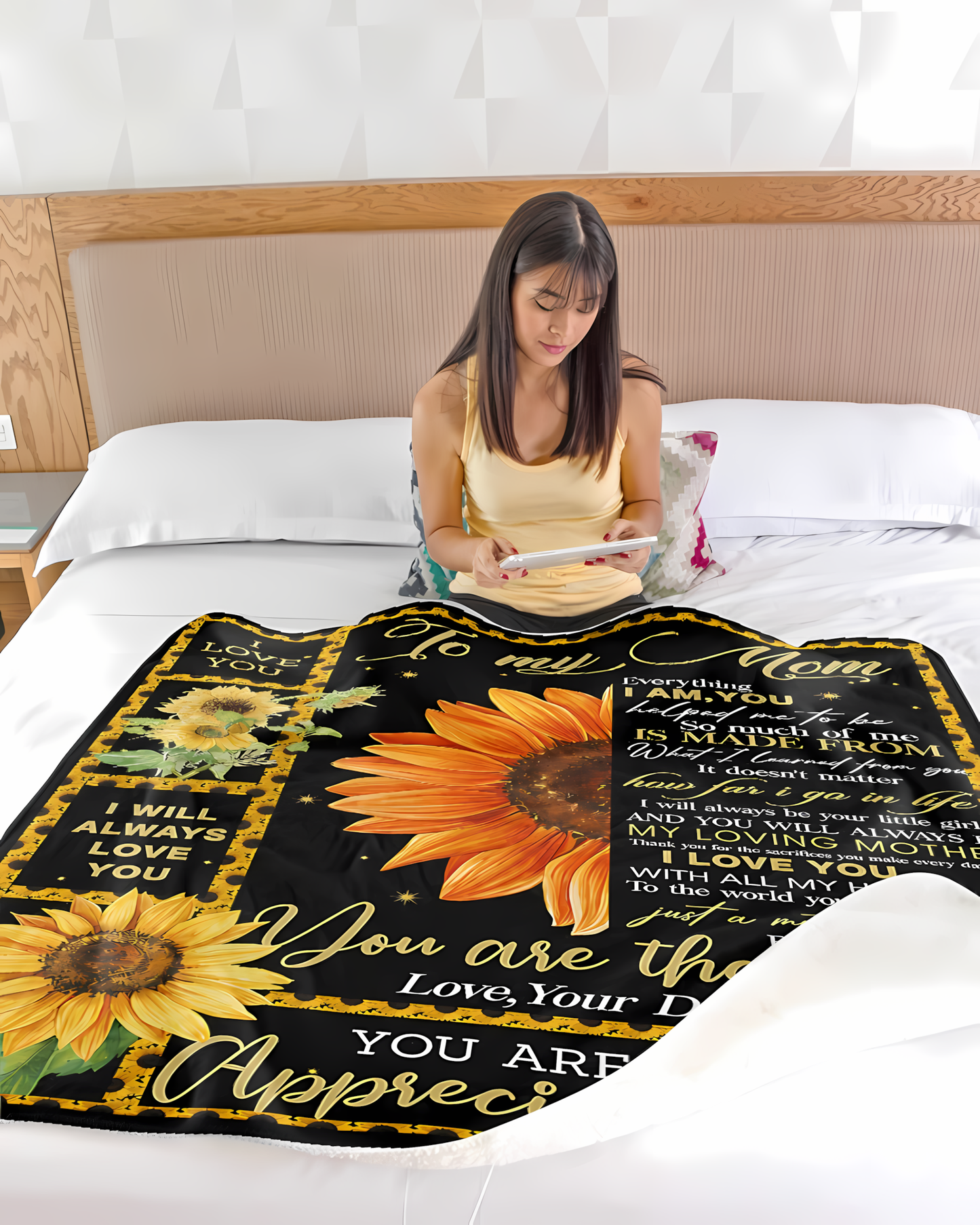 Special Gift For Your Mom Blanket - From Daughter (SKU2606-253)