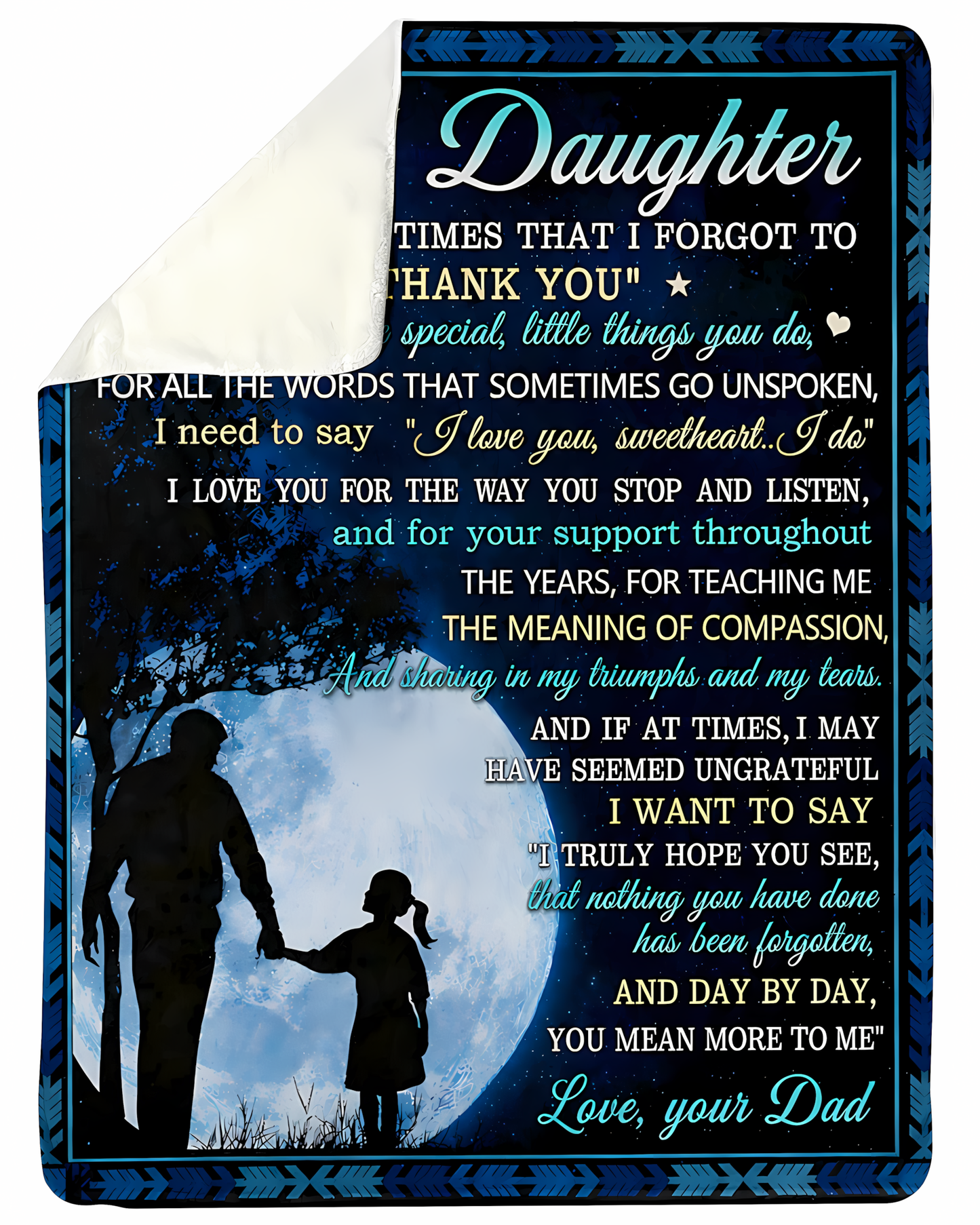 Special Gift For Your Daughter Blanket - From Dad (SKU2606-31)