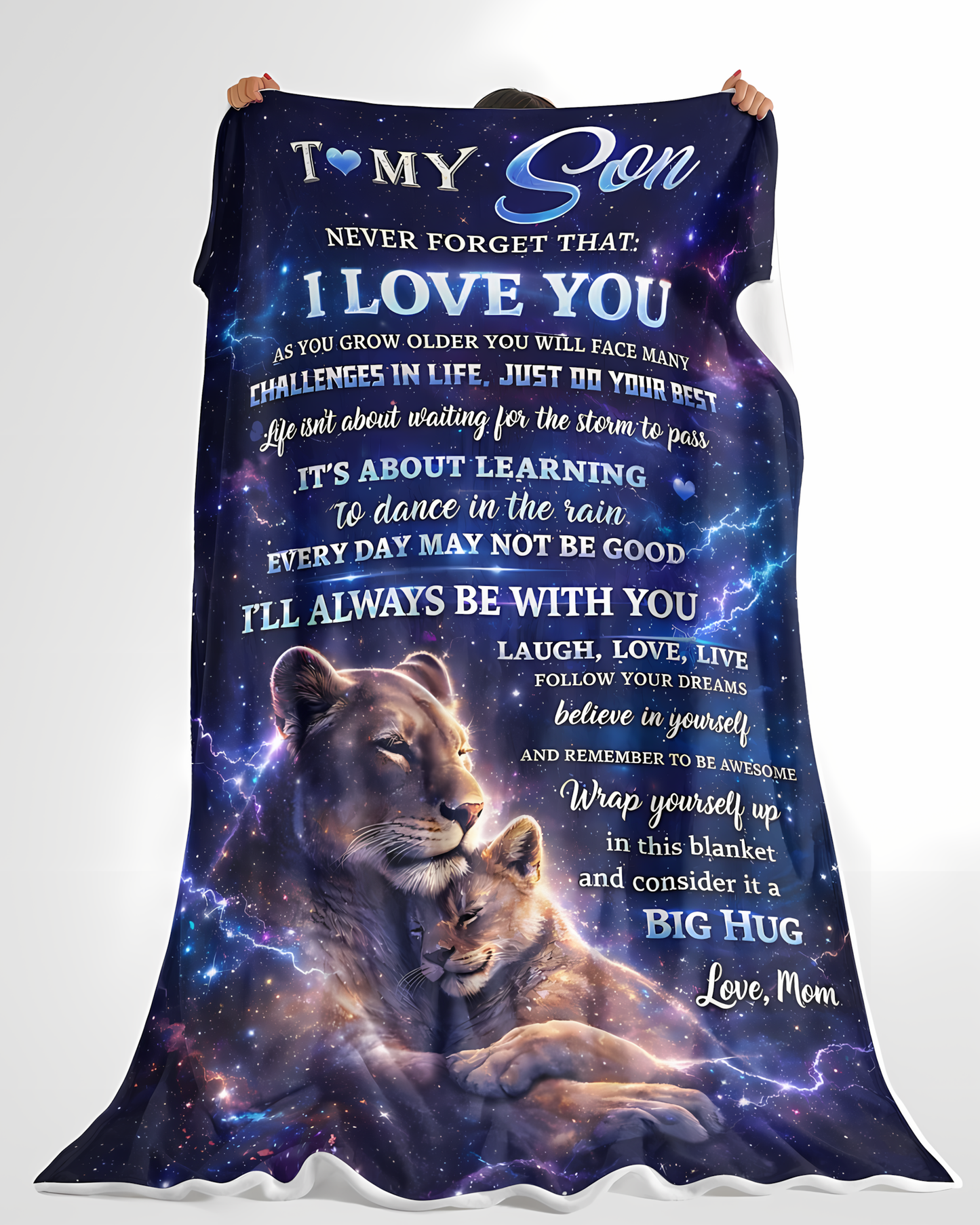 Special Gift For Your Son Blanket - From Mom (SKU2604-235)