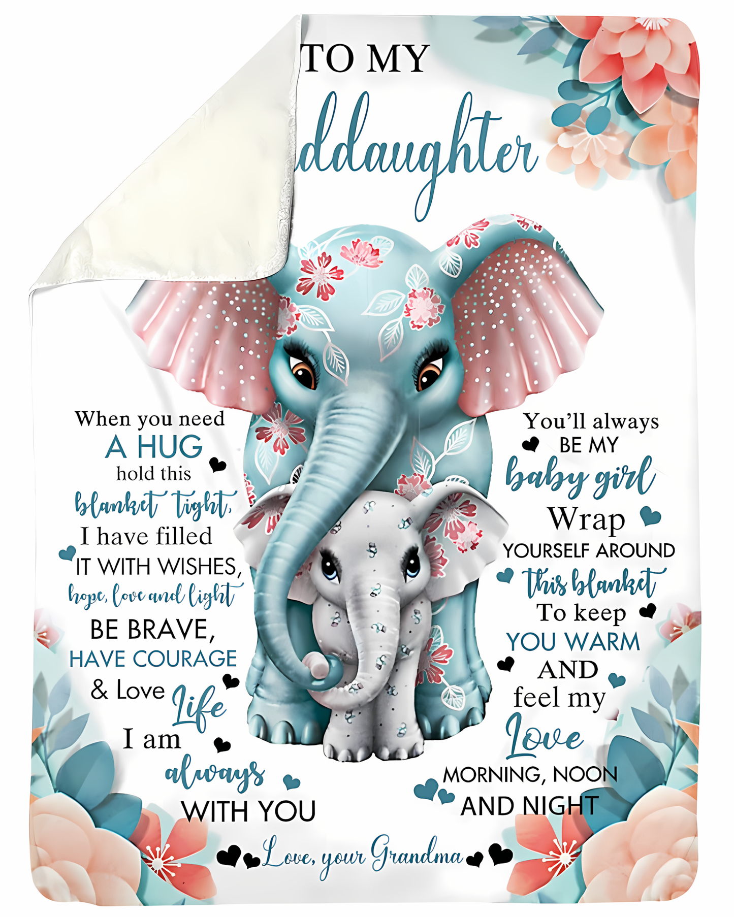 Special Gift For Your Granddaughter Blanket - From Grandma