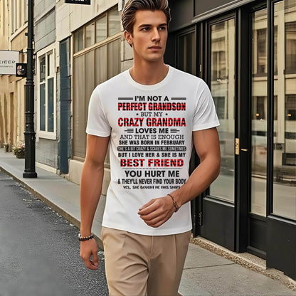 FEBRUARY - I’M NOT A PERFECT GRANDSON BUT MY CRAZY GRANDMA LOVES ME AND THAT IS ENOUGH - FROM GRANDMA - SNOW02 (SKU10-167-02)