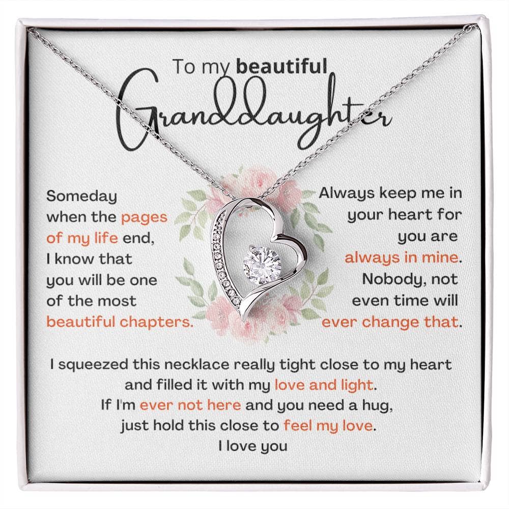 TO MY GRANDDAUGHTER- GIFT FROM GRANDPA - Forever Love Necklace