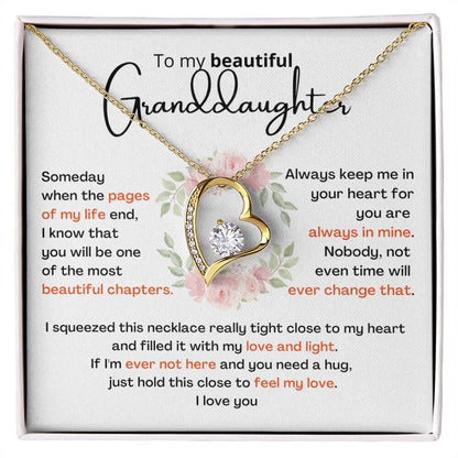 TO MY GRANDDAUGHTER- GIFT FROM GRANDPA - Forever Love Necklace
