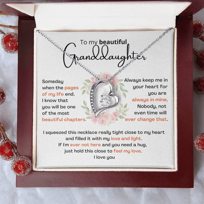 TO MY GRANDDAUGHTER- GIFT FROM GRANDPA - Forever Love Necklace